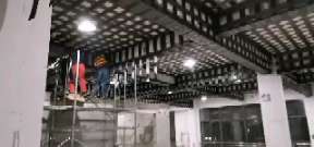 苍梧一商场梁，楼板碳纤维加固施工